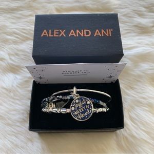 NWT Alex and Ani ‘Joyful, Merry, and Blessed’ Holiday Bracelet Stack Set